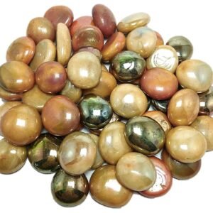 DS1 Golden Glass Pebbles Decorative Stones