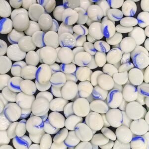 DS1 Blue Wave Glass Pebbles Decorative Stones