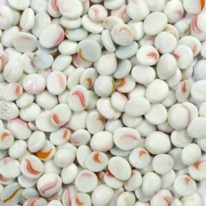 DS1 Orange Wave Glass Pebbles Decorative Stones