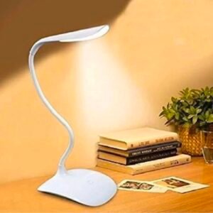 IDYD Sleek Rechargeable LED Table Lamp, Dimming, White, Pack of 1