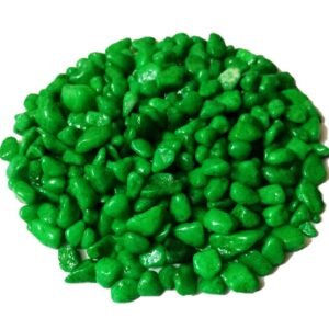 DS1 Green Coloured Pebbles Decorative Stones