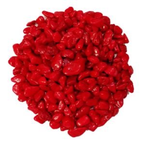 DS1 Red Coloured Pebbles Decorative Stones